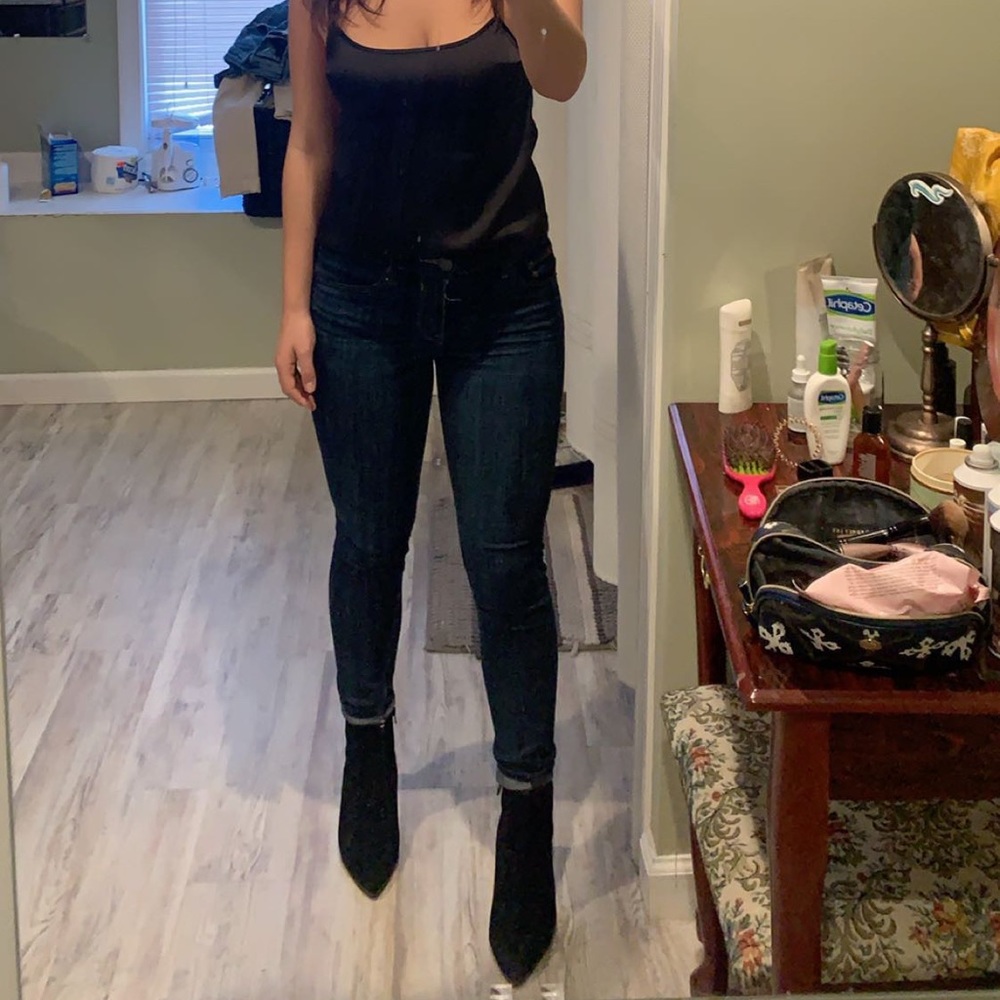 Express Dark Wash Mid rise Jeans